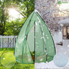Serre de jardin hivernage dome avec bache PE 160x160x180cm Vert - vuunut.com