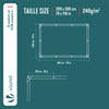 Bâche de Protection en Polyéthylène resistant et impermeable 240g/m² blanche 2x3m - vuunut.com