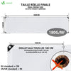 Bâche de Protection en Polyéthylène resistant et impermeable 180g/m² blanche 1.5x6m - vuunut.com