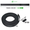 Kit de lamelles occultantes PVC brise vue 75m x 4.7cm avec 150 clips Noir - vuunut.com