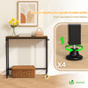 Console table style industriel en metal et MDF 75x24x75 cm Marron - vuunut.com