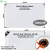 Bâche de Protection en Polyéthylène resistant et impermeable 180g/m² blanche 3x5m - vuunut.com