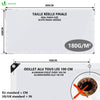 Bâche de Protection en Polyéthylène resistant et impermeable 180g/m² blanche 4x8m - vuunut.com