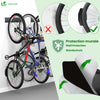 Support mural rangement pour 6 velos et 3 casques rails et crochets metal noir - vuunut.com