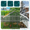 Enclos poulailler en metal galvanise et grillage avec bache PE 300x300x200cm - vuunut.com