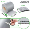 Brise vue occultant PVC 450g/m2 19cm x 70m Gris clair - vuunut.com