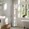 Meuble rangement salle de bain Haut colonne 180x20x20cm MDF blanc - vuunut.com