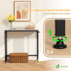 Console table style industriel en metal et MDF 75x24x75 cm Blanc - vuunut.com