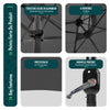 Parasol Jardin Double Aluminium 270 x 460 cm gris - vuunut.com