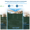 Brise vue occultant en HDPE 150g/m² 1.8x20m avec attaches de fixation vert - vuunut.com
