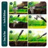 Desherbeur manuel avec Fourchette à main Extracteur de mauvaises herbes longue manche 100 cm - vuunut.com