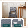 Tabouret pliant antiderapant 39x32x40 cm plastique gris - vuunut.com
