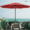 Parasol inclinable 2.70 x 2.40m avec housse de protection rouge - vuunut.com