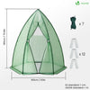 Serre de jardin hivernage dome avec bache PE 160x160x180cm Vert - vuunut.com