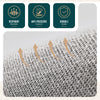 Lot de 6 Sacs de Rangement Drap de Lit Pliable 38,5x33x12cm Gris - vuunut.com