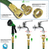 Tuyau d’Arrosage Extensible 15m Renforce avec Accessoires vert - vuunut.com