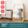 Porte serviettes sur pied en bambou 3 niveaux - vuunut.com