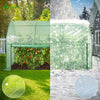 Serre de jardin hivernage murale adossee avec bache PE 300x100x180cm vert - vuunut.com