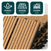 Lot de 16 dalles clipsables exterieures 30x30cm en Composite WPC Couleur bois - vuunut.com