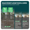 Brise vue occultant en HDPE 90g/m² 1.8x20m avec attaches de fixation gris - vuunut.com