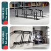 Ratelier range velo acier mural et sol 3 vélos Noir - vuunut.com
