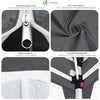 Tonnelle de Jardin 3x3m Pliable avec portes et fenêtres Gris - vuunut.com