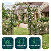 Lot de 4 Arche de jardin pour plantes grimpantes 140x37x240cm en metal Noir - vuunut.com