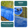 Bâche de Protection en Polyéthylène resistant et impermeable 180g/m² bleu 6x8m - vuunut.com