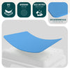 Marche pied antiderapant salle de bain empilable 43x33x11cm PP EVA bleu - vuunut.com