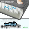 Matelas panier pour chien avec tapis gel rafraichissant amovible 115x80cm - vuunut.com