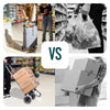 Chariot de courses 2 roues pliable 59L gris - vuunut.com