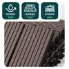 Lot de 16 dalles clipsables exterieures 30x30cm en Composite WPC Marron - vuunut.com