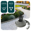 Bordure de jardin plastique flexible 20m avec piquets gris - vuunut.com