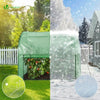 Serre de jardin hivernage murale adossee avec bache PE 200x100x180cm vert - vuunut.com