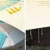 Voile d'ombrage Rectangulaire en Polyester Imperméable avec Kit de Montage 3x4m Beige - vuunut.com