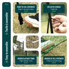 Kit cloture filet a poules PE avec piquets 12m vert - vuunut.com