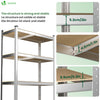Lot de 2 etageres de rangement renforcees charge extra lourde 5 niveaux 180x90x40cm - vuunut.com