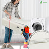 Panier a linge pliable 145L avec sac intérieur cadre bambou et couvercle beige - vuunut.com