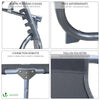 Transat pare soleil Lot de 2 pcs Gris - vuunut.com