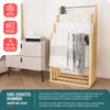 Porte serviettes sur pied en bambou 4 niveaux - vuunut.com