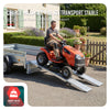 Rampe de chargement pliable Lot de 2 pcs en acier galvanise 160cm - vuunut.com