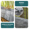 Bâche de Protection en Polyéthylène resistant et impermeable 180g/m² gris et noir 6x8m - vuunut.com