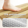 Lot de 2 Tapis de Bain Antidérapant chenille microfibre 60x90cm beige - vuunut.com