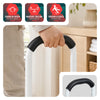 Marche pied en acier avec barre d’appui plateforme antiderapante 38x26cm blanc - vuunut.com