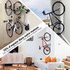 Lot de 4 supports de velo mural rangement suspendu noir - vuunut.com