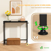 Console table style industriel en metal et MDF 75x24x75 cm Noir - vuunut.com