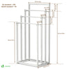 Porte serviettes sur pied autoportant 4 niveaux blanc - vuunut.com