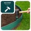 Bordure de jardin PE flexible 20M x 8 CM avec piquets vert - vuunut.com