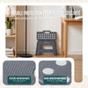 Tabouret pliant antiderapant 32x25x22 cm plastique gris - vuunut.com
