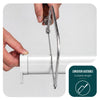 Store moustiquaire pour fenetre enroulable et recoupable en pvc L150 x H160 cm Blanc - vuunut.com